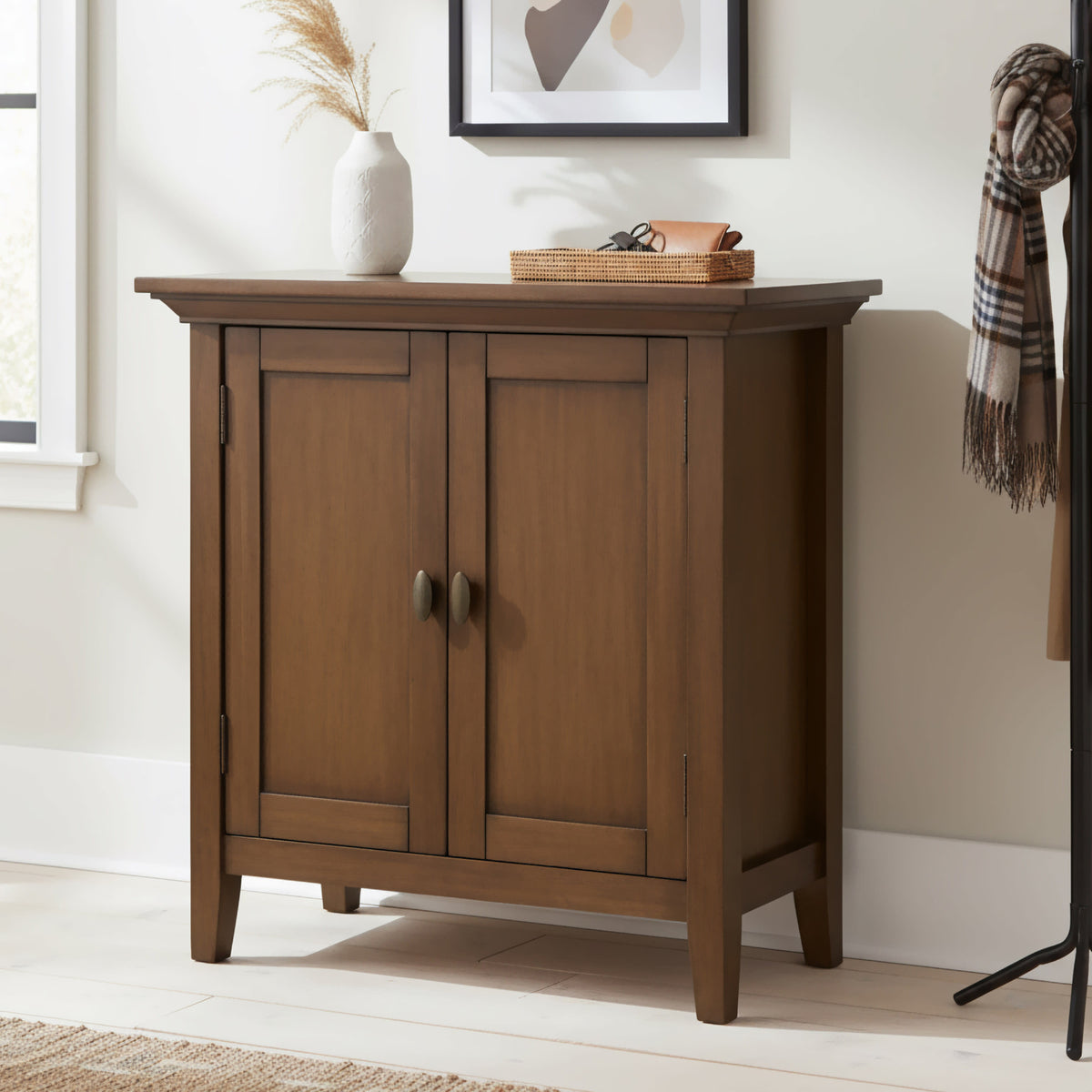 Rustic Natural Aged Brown | Redmond Low Storage Cabinet