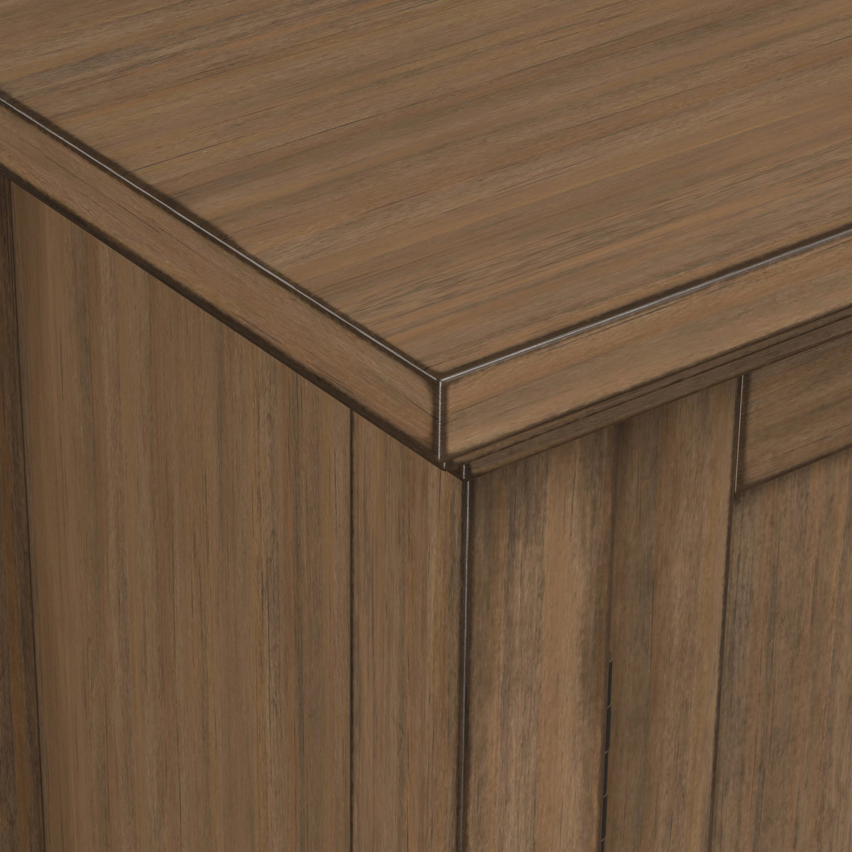 Rustic Natural Aged Brown | Redmond Low Storage Cabinet