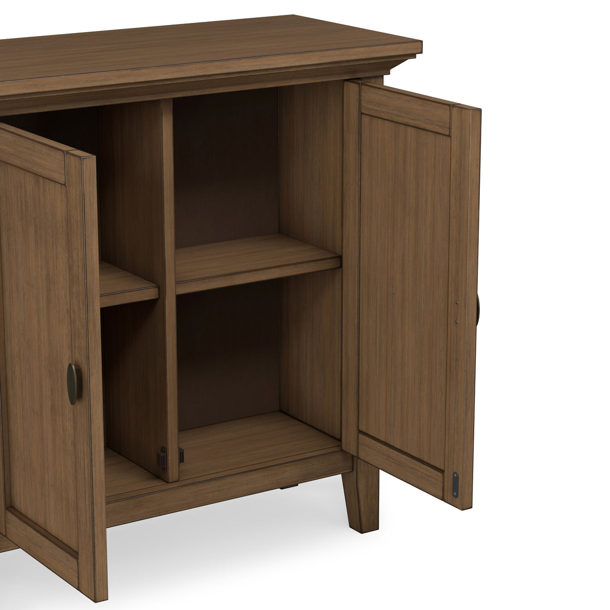 Rustic Natural Aged Brown | Redmond Low Storage Cabinet
