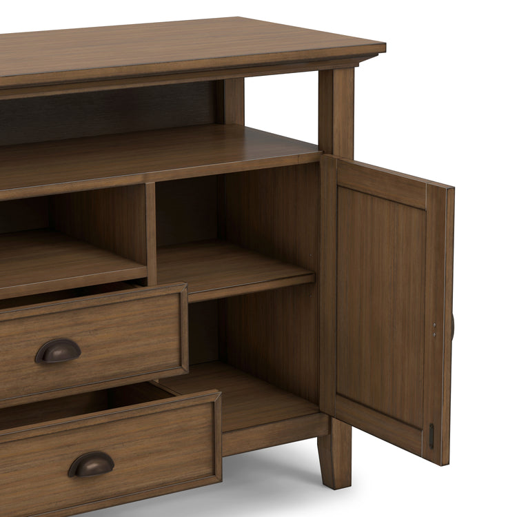 Rustic Natural Aged Brown | Redmond Tall TV Stand