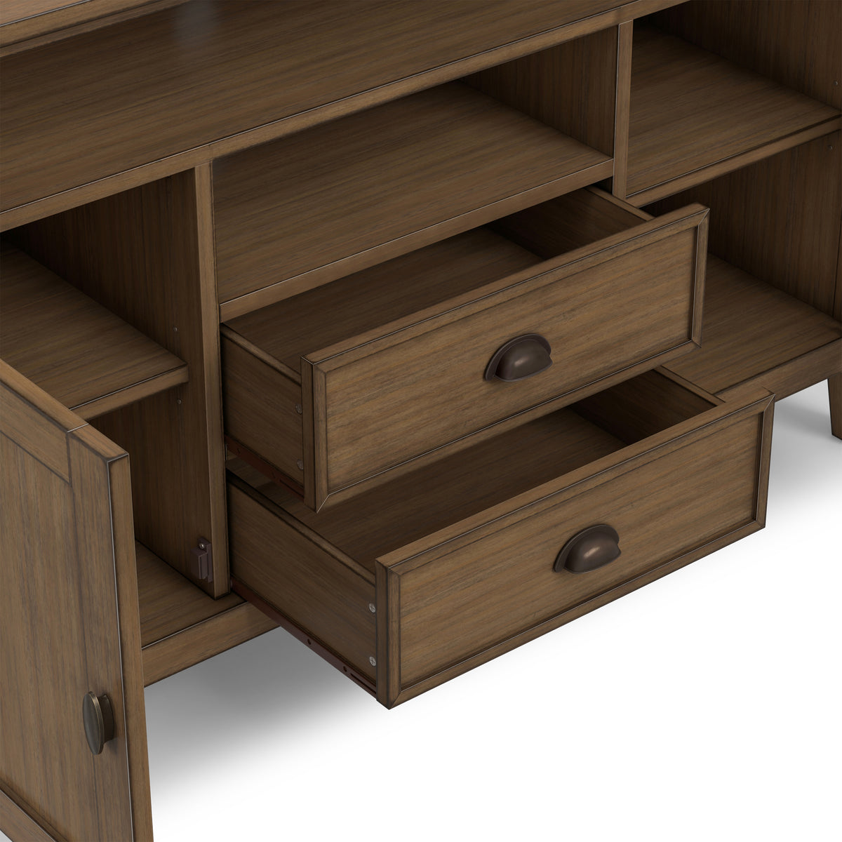 Rustic Natural Aged Brown | Redmond Tall TV Stand