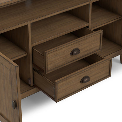 Rustic Natural Aged Brown | Redmond Tall TV Stand