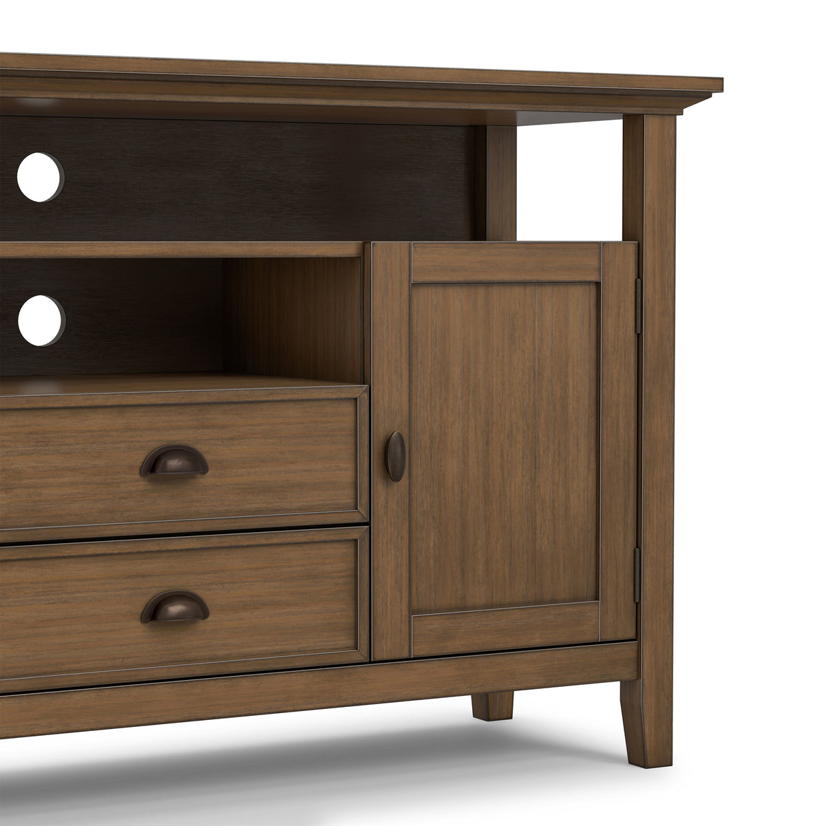 Rustic Natural Aged Brown | Redmond Tall TV Stand