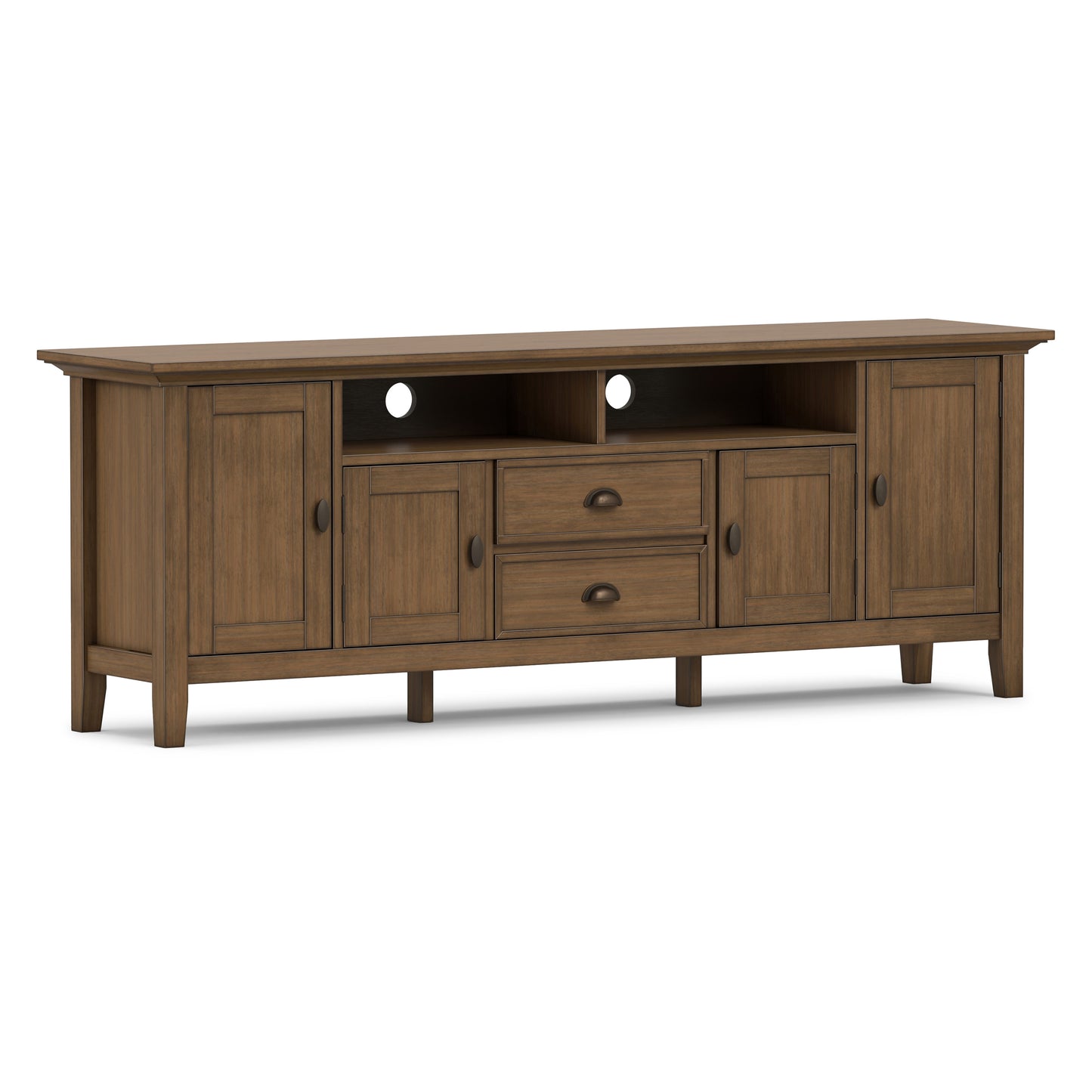 Rustic Natural Aged Brown | Redmond 72 inch TV Stand