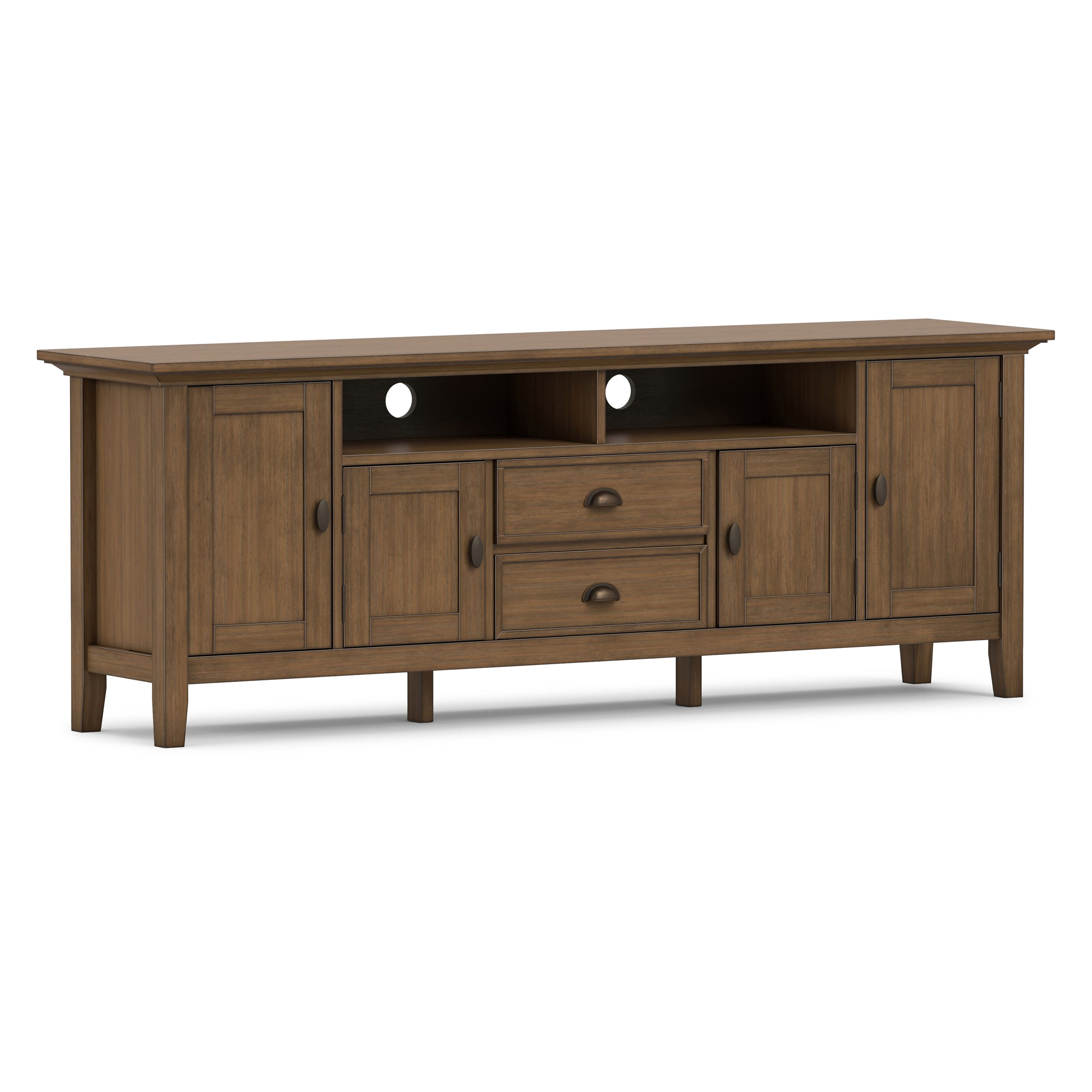 Rustic Natural Aged Brown | Redmond 72 inch TV Stand