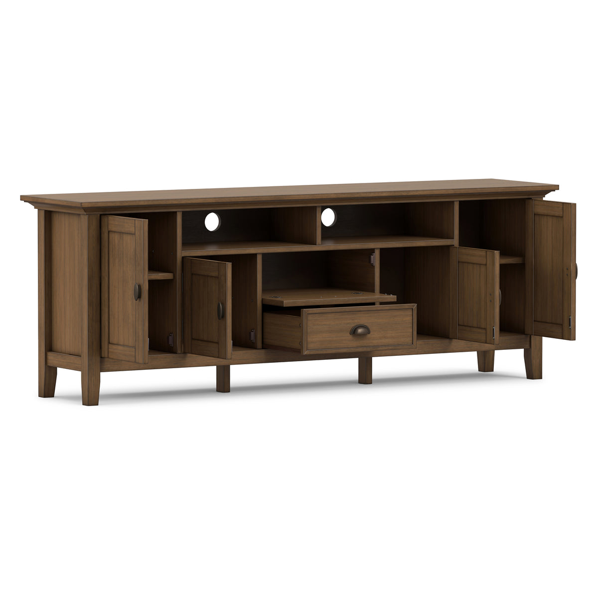 Rustic Natural Aged Brown | Redmond 72 inch TV Stand
