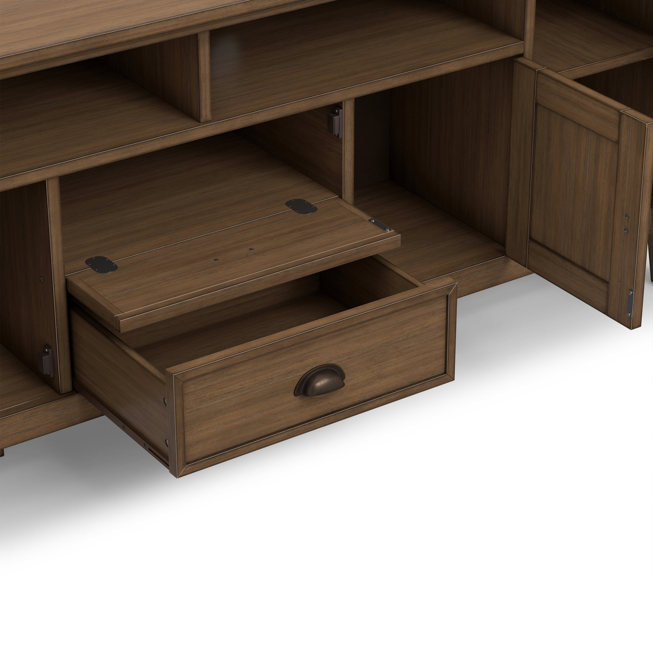 Rustic Natural Aged Brown | Redmond 72 inch TV Stand
