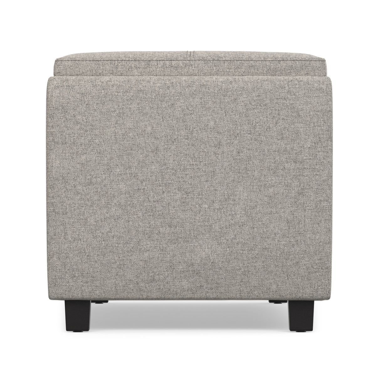 Cloud Grey Linen Style Fabric | Avalon 3 Trays Ottoman in Linen