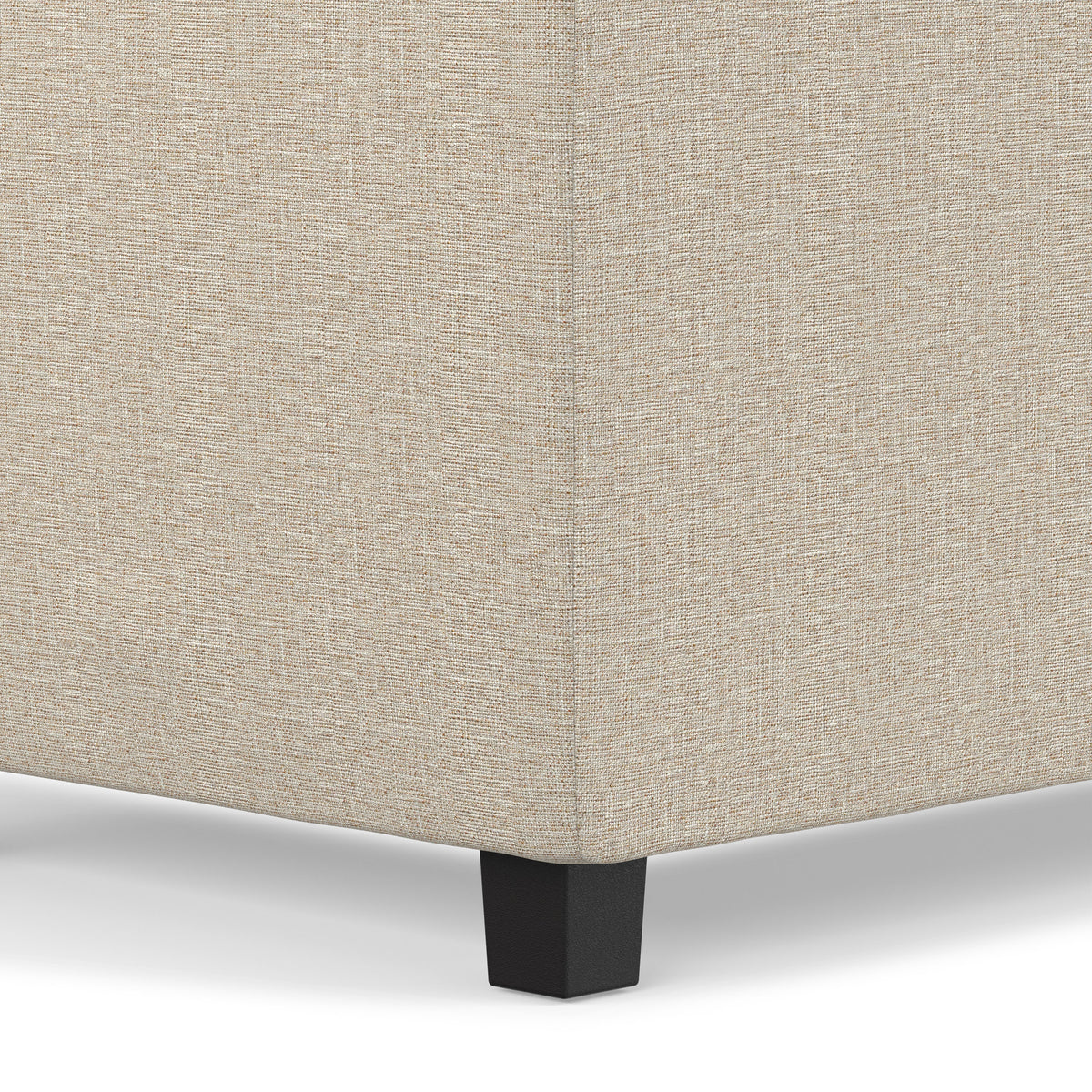 Natural Linen Style Fabric | Avalon 3 Trays Ottoman in Linen
