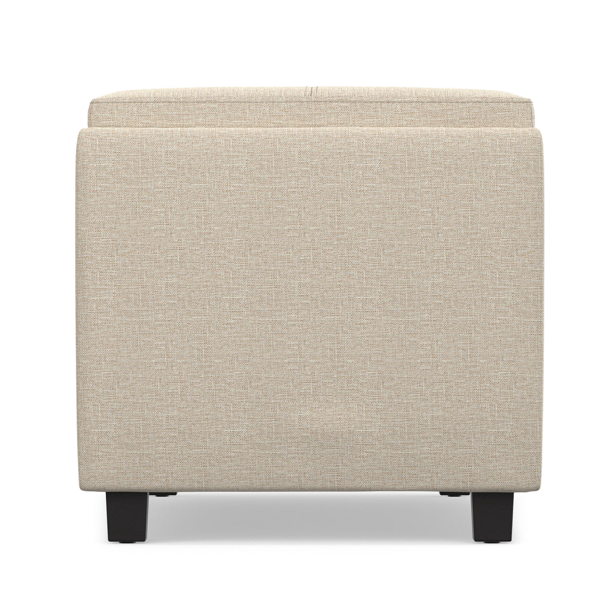 Natural Linen Style Fabric | Avalon 3 Trays Ottoman in Linen