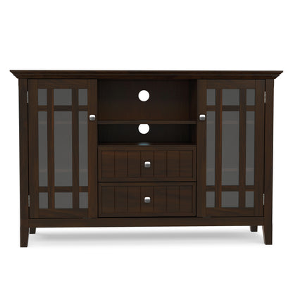 Brunette Brown Solid Wood - Pine | Bedford Tall TV Stand