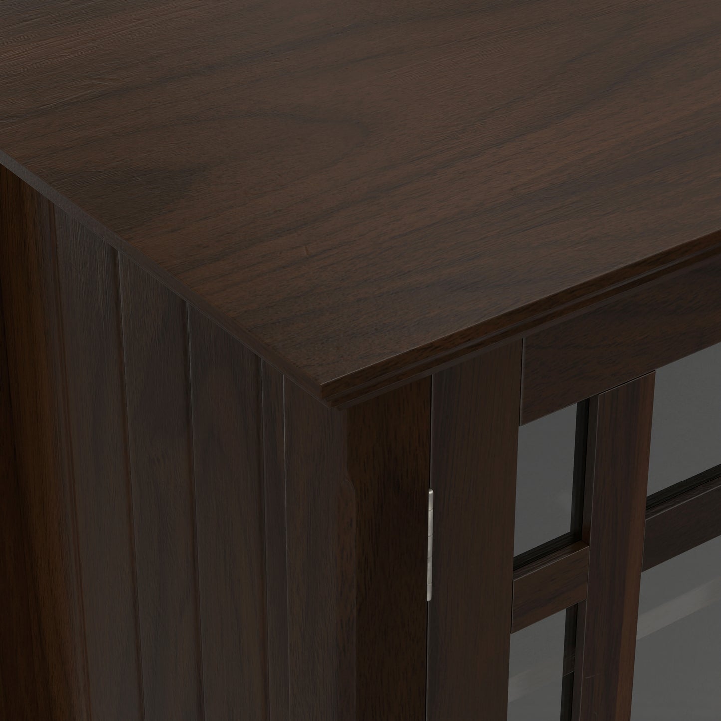Brunette Brown Solid Wood - Pine | Bedford Tall TV Stand