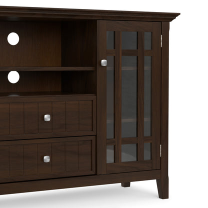 Brunette Brown Solid Wood - Pine | Bedford Tall TV Stand