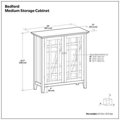 Brunette Brown | Bedford Storage Cabinet
