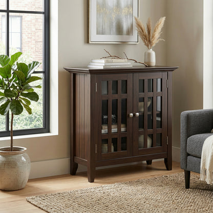 Brunette Brown | Bedford Low Storage Media Cabinet