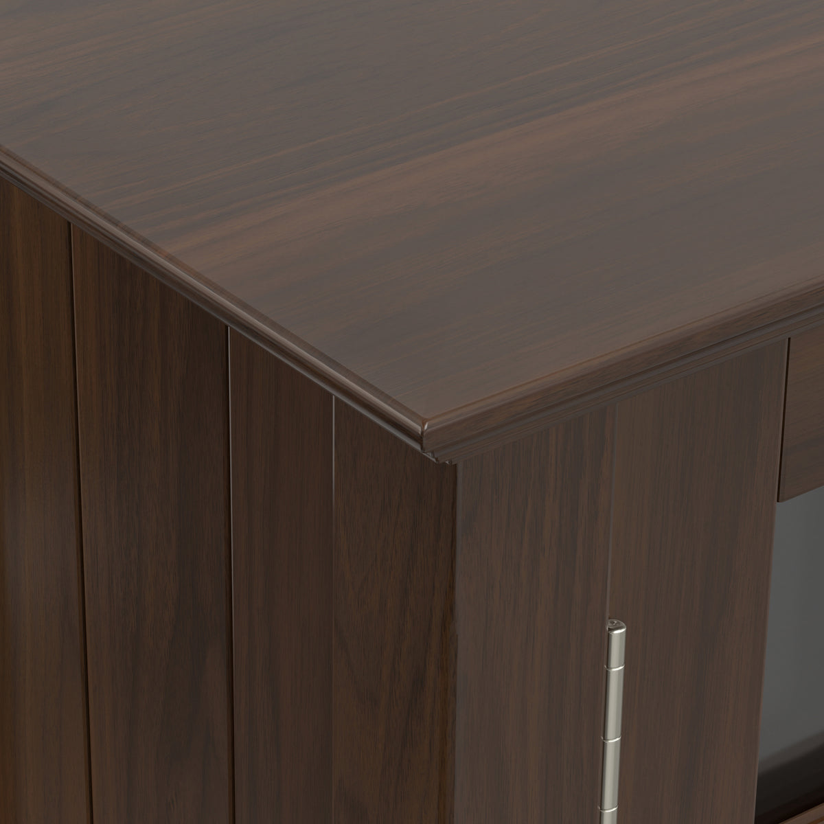 Brunette Brown | Bedford Low Storage Media Cabinet