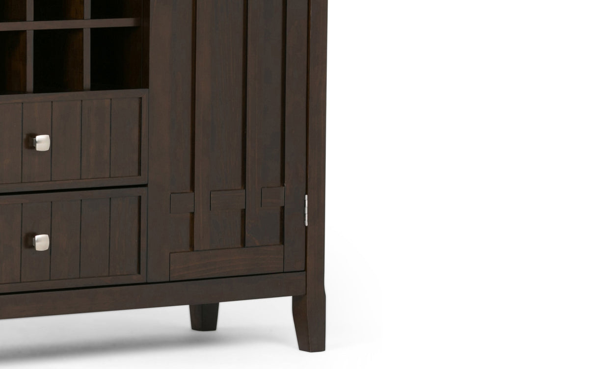 Brunette Brown | Bedford Sideboard Buffet & Winerack