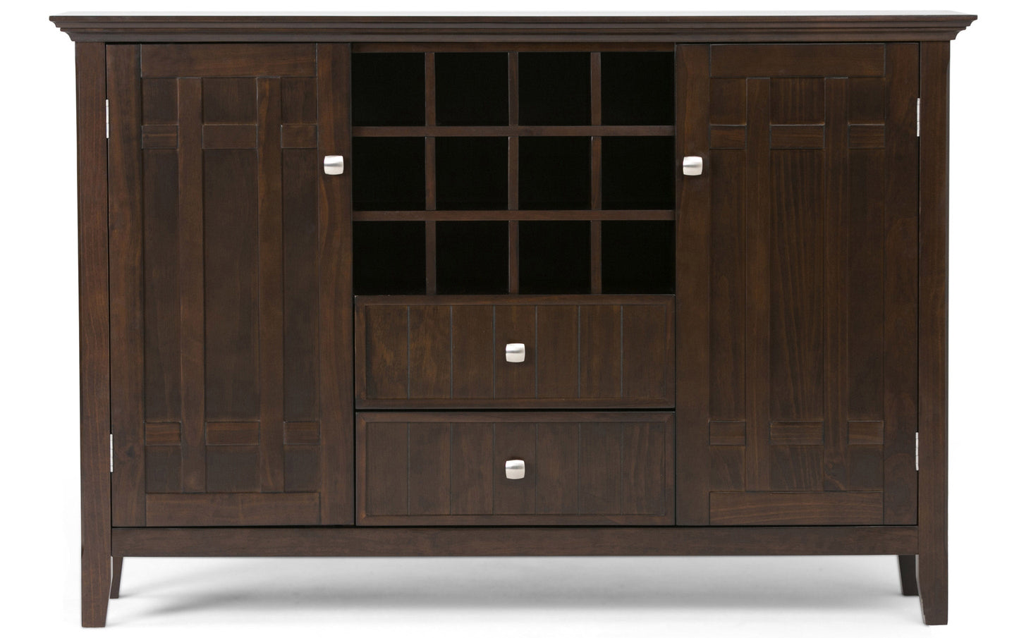 Brunette Brown | Bedford Sideboard Buffet & Winerack