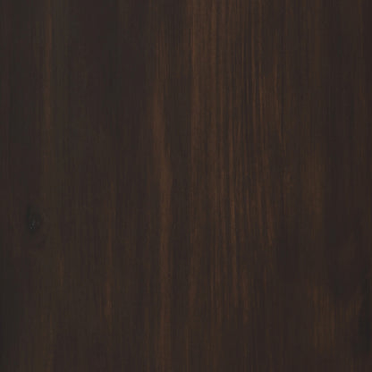 Dark Chestnut Brown Solid Wood - Pine | Connaught Tall Storage Cabinet