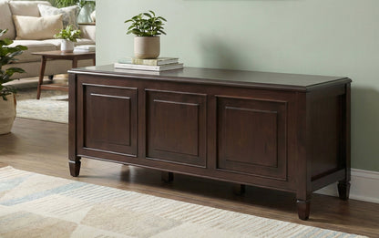 Dark Chestnut Brown | Connaught Medium Storage Bench Trunk