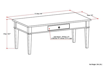 Brunette Brown | Carlton Coffee Table