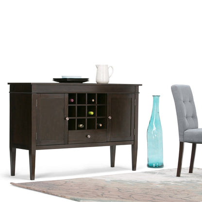 Brunette Brown | Carlton Sideboard Buffet & Wine Rack