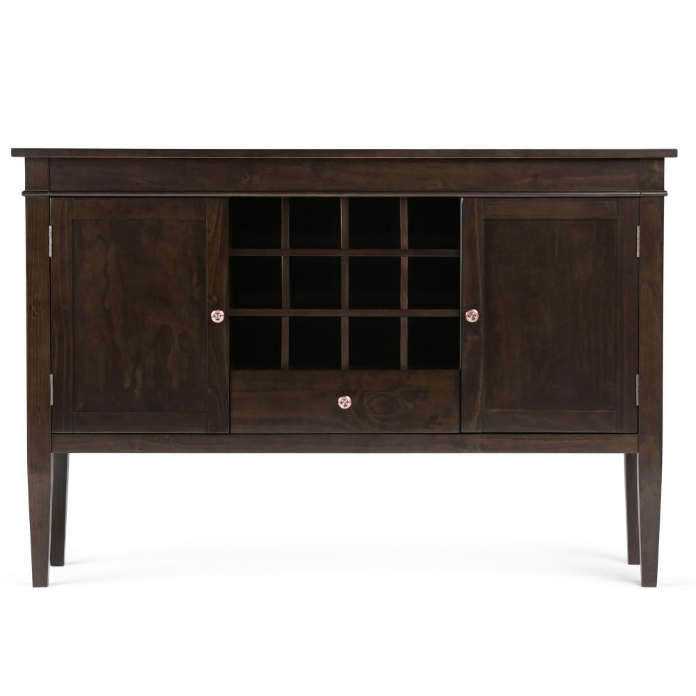Brunette Brown | Carlton Sideboard Buffet & Wine Rack