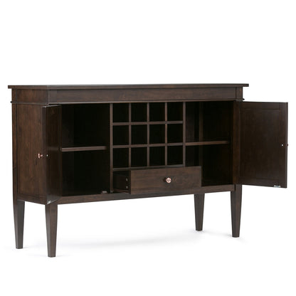 Brunette Brown | Carlton Sideboard Buffet & Wine Rack