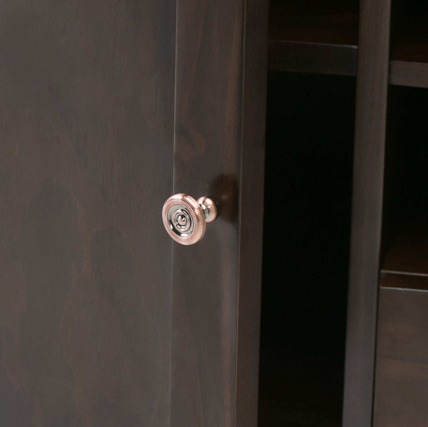 Brunette Brown | Carlton Sideboard Buffet & Wine Rack