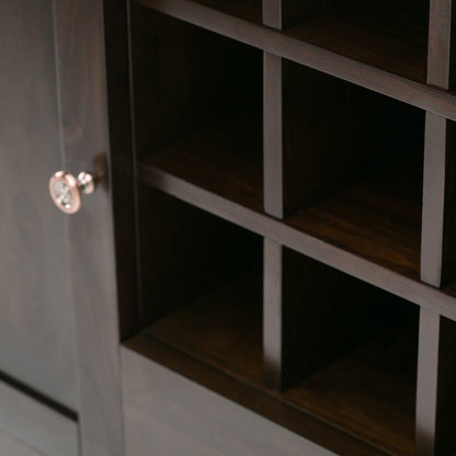 Brunette Brown | Carlton Sideboard Buffet & Wine Rack