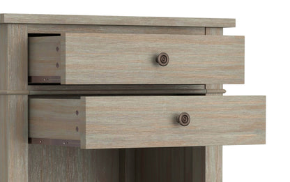 Distressed Grey | Carlton Bedside Table