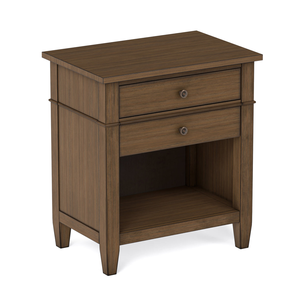 Rustic Natural Aged Brown | Carlton Bedside Table