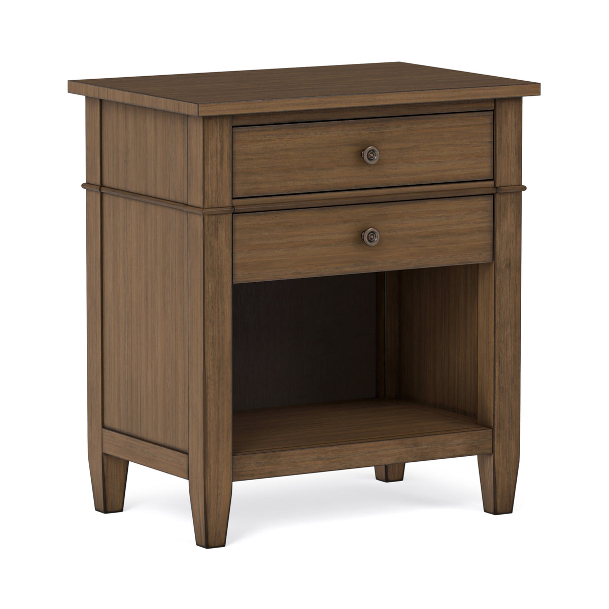 Rustic Natural Aged Brown | Carlton Bedside Table