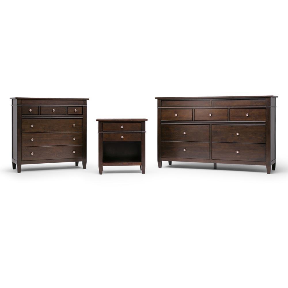 Brunette Brown | Carlton Bedside Table