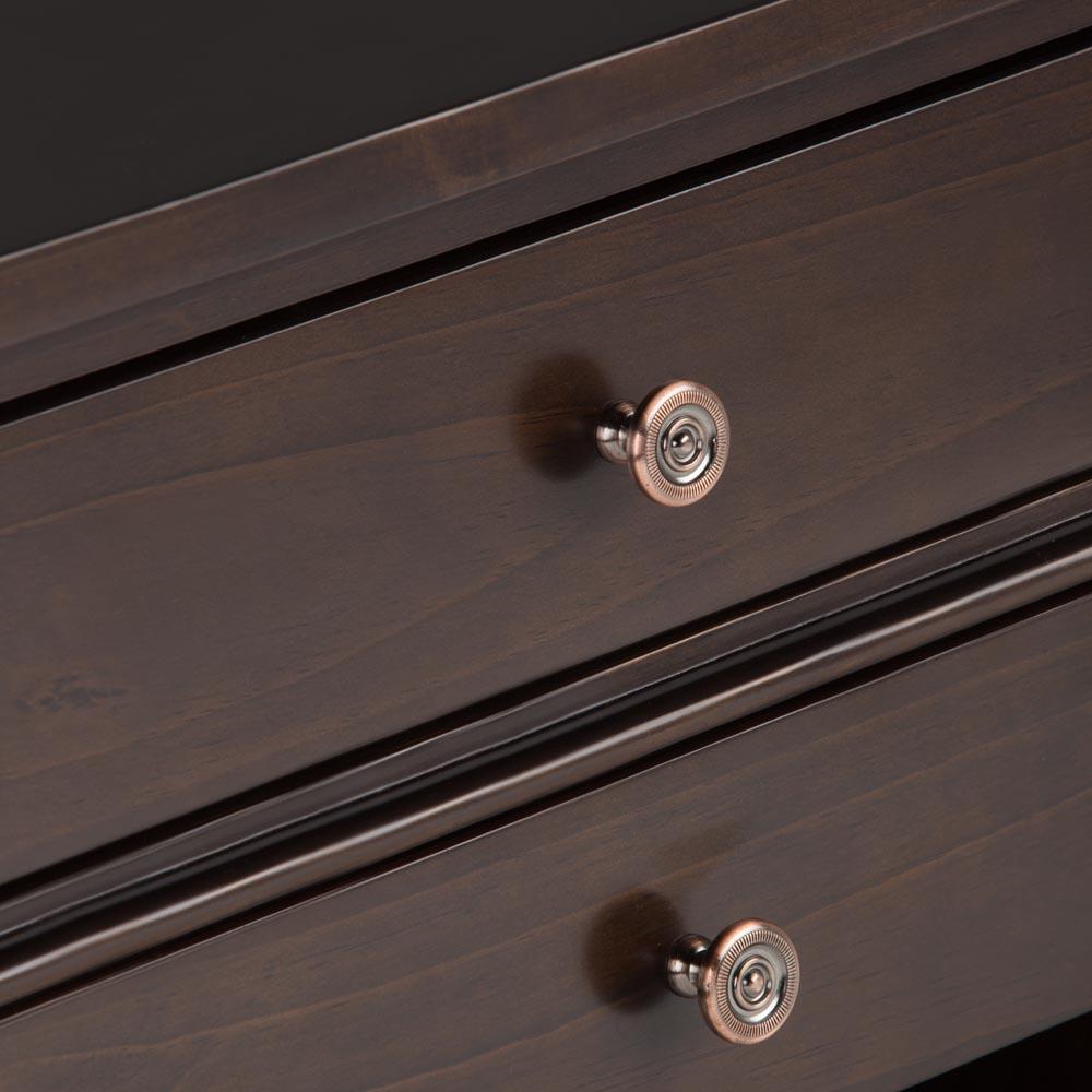 Brunette Brown | Carlton Bedside Table