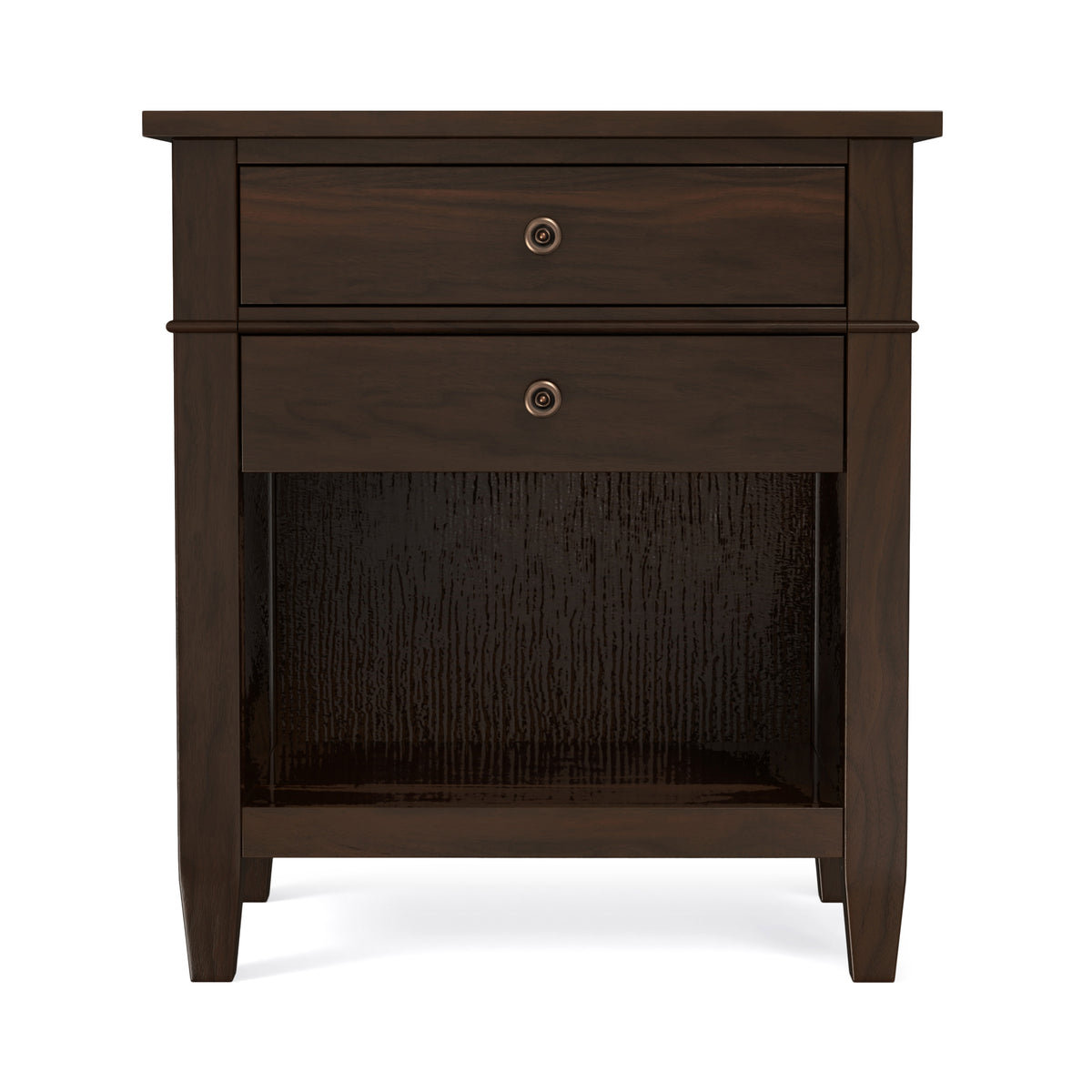 Brunette Brown | Carlton Bedside Table
