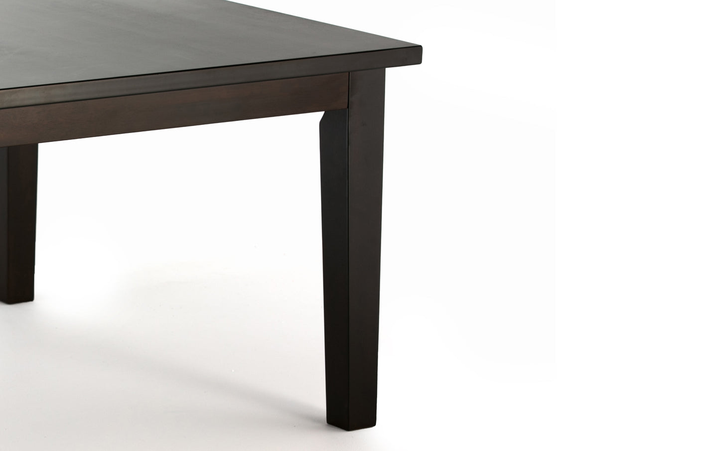 Midnight Black/Java Brown Vegan Leather | Cosmopolitan Large 9 piece Dining Set