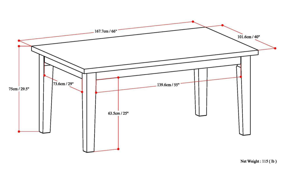 Java Brown Rubberwood | Eastwood
Dining Table in Rubberwood
