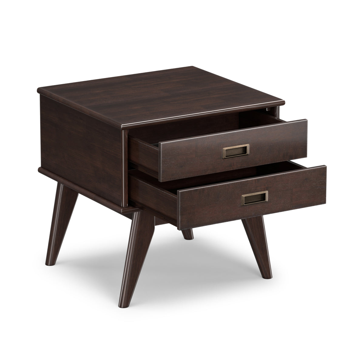 Medium Auburn Brown | Draper Mid Century Side Table