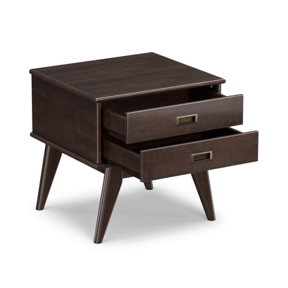 Medium Auburn Brown | Draper Mid Century Side Table