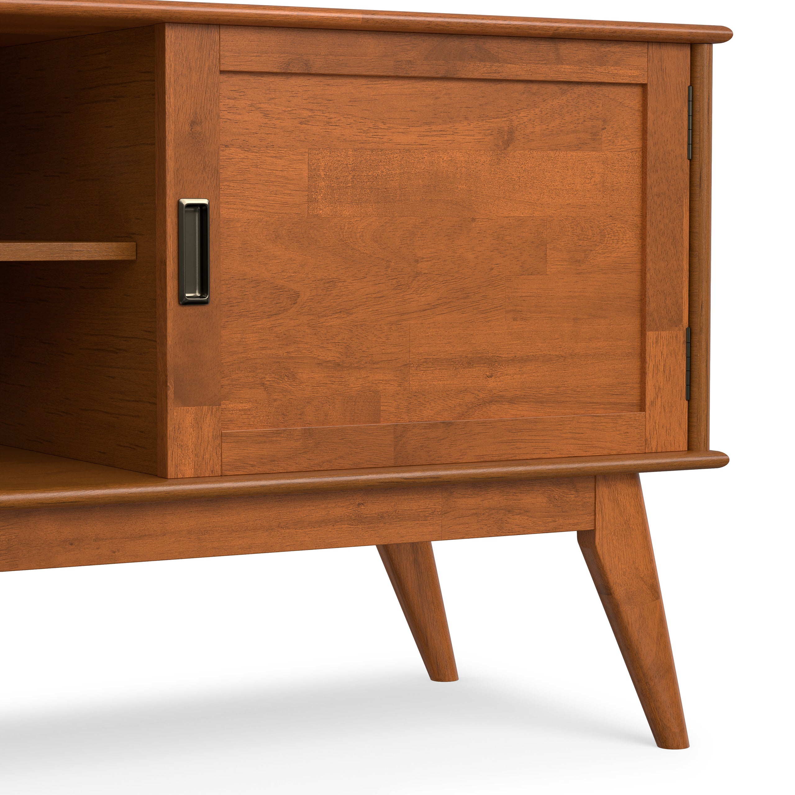 Teak Brown | Draper Mid Century Low TV Stand