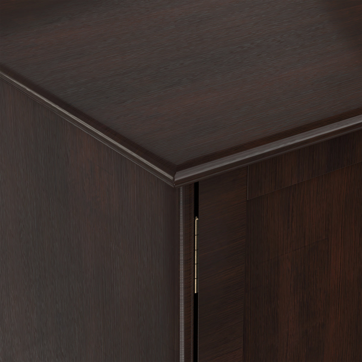 Medium Auburn Brown | Draper Mid Century Low TV Stand