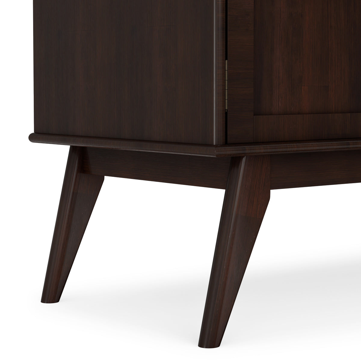 Medium Auburn Brown | Draper Mid Century Low TV Stand