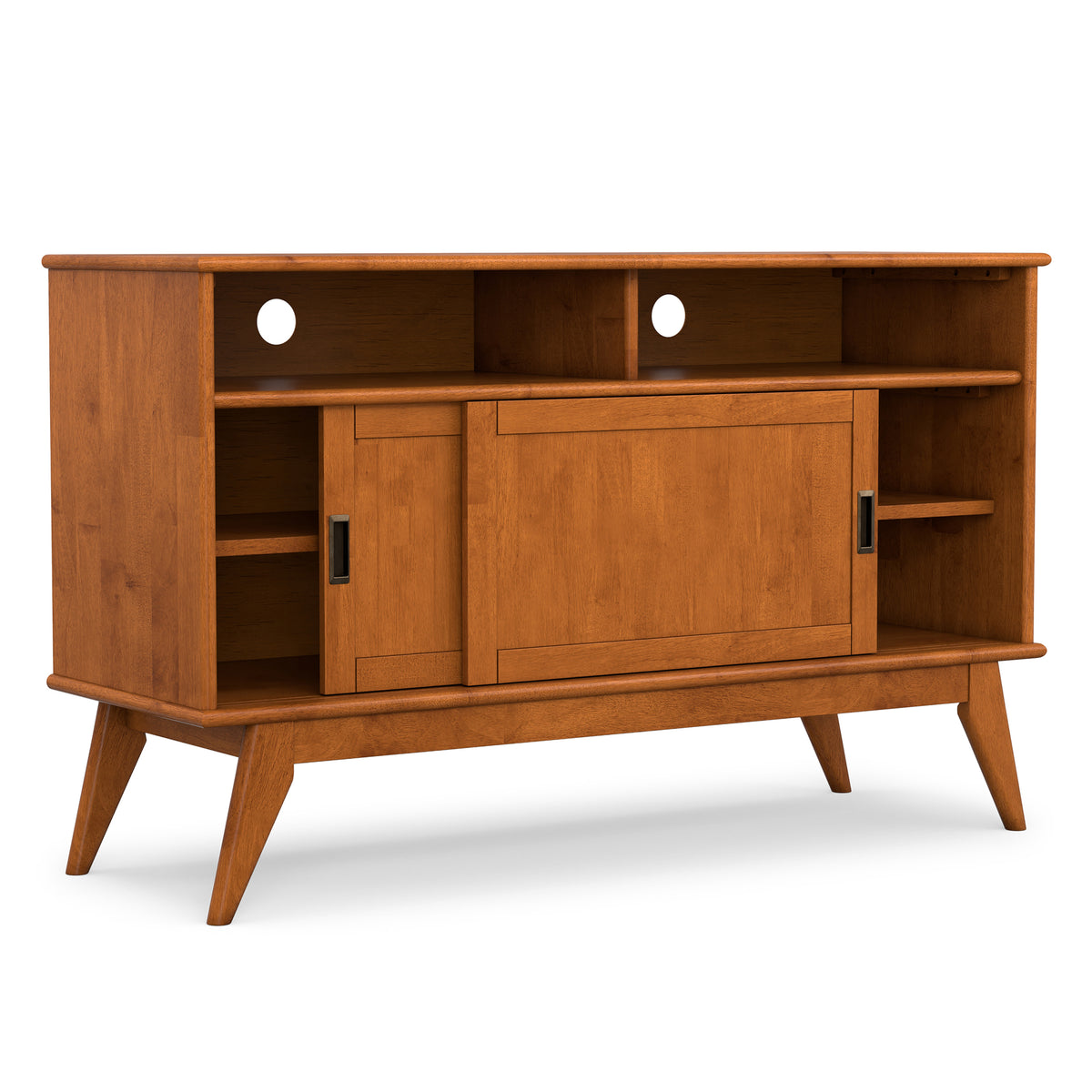 Teak Brown | Draper Tall TV Media Stand