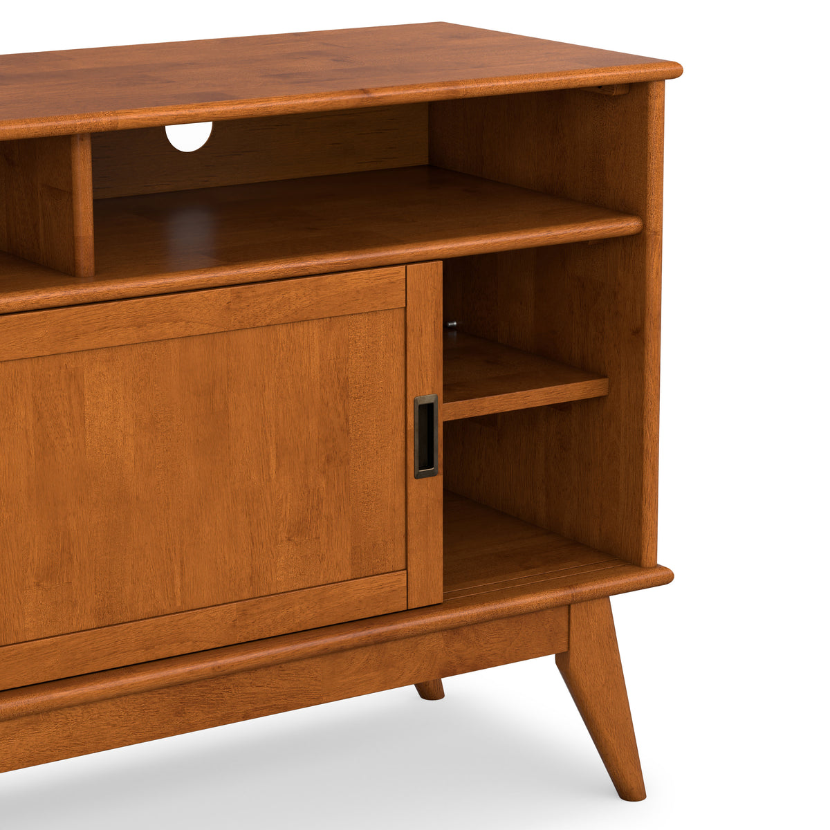 Teak Brown | Draper Tall TV Media Stand