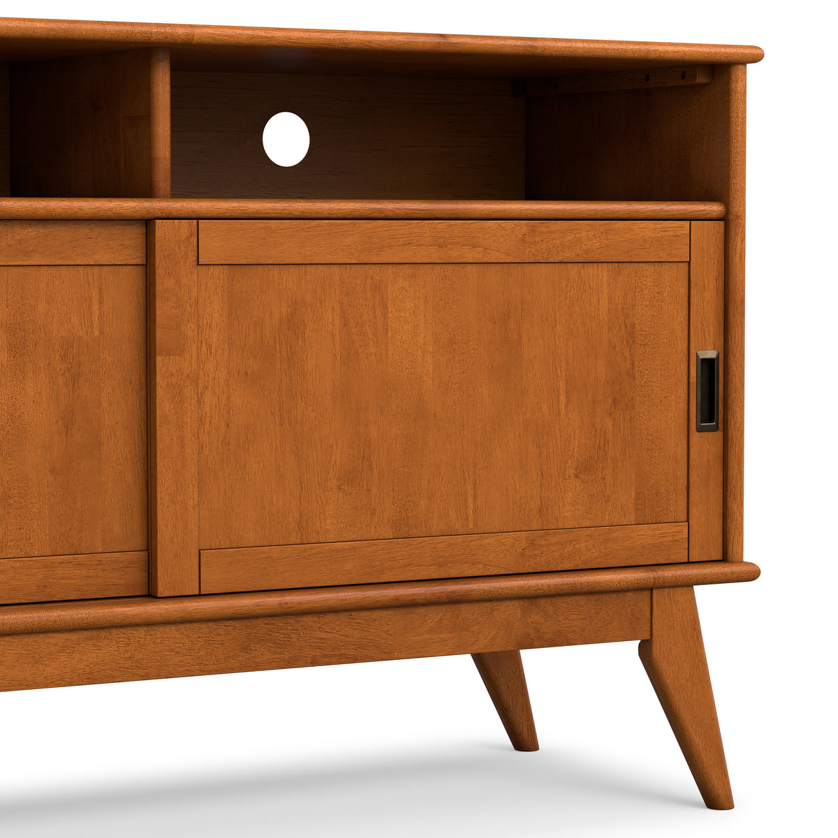 Teak Brown | Draper Tall TV Media Stand