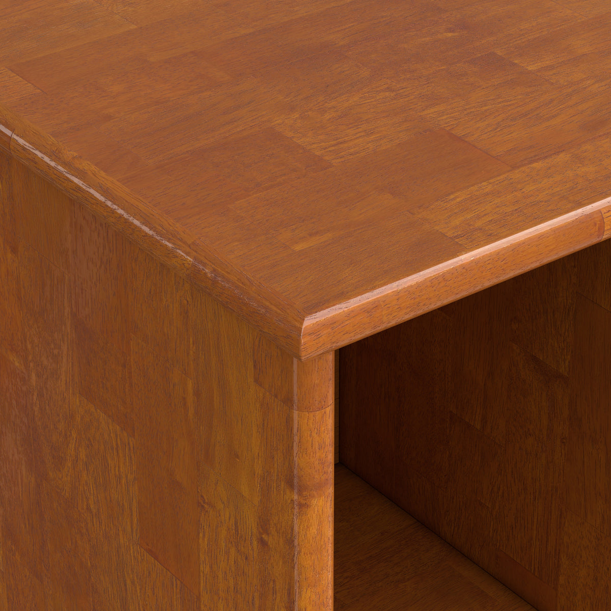 Teak Brown | Draper Wide Bookcase