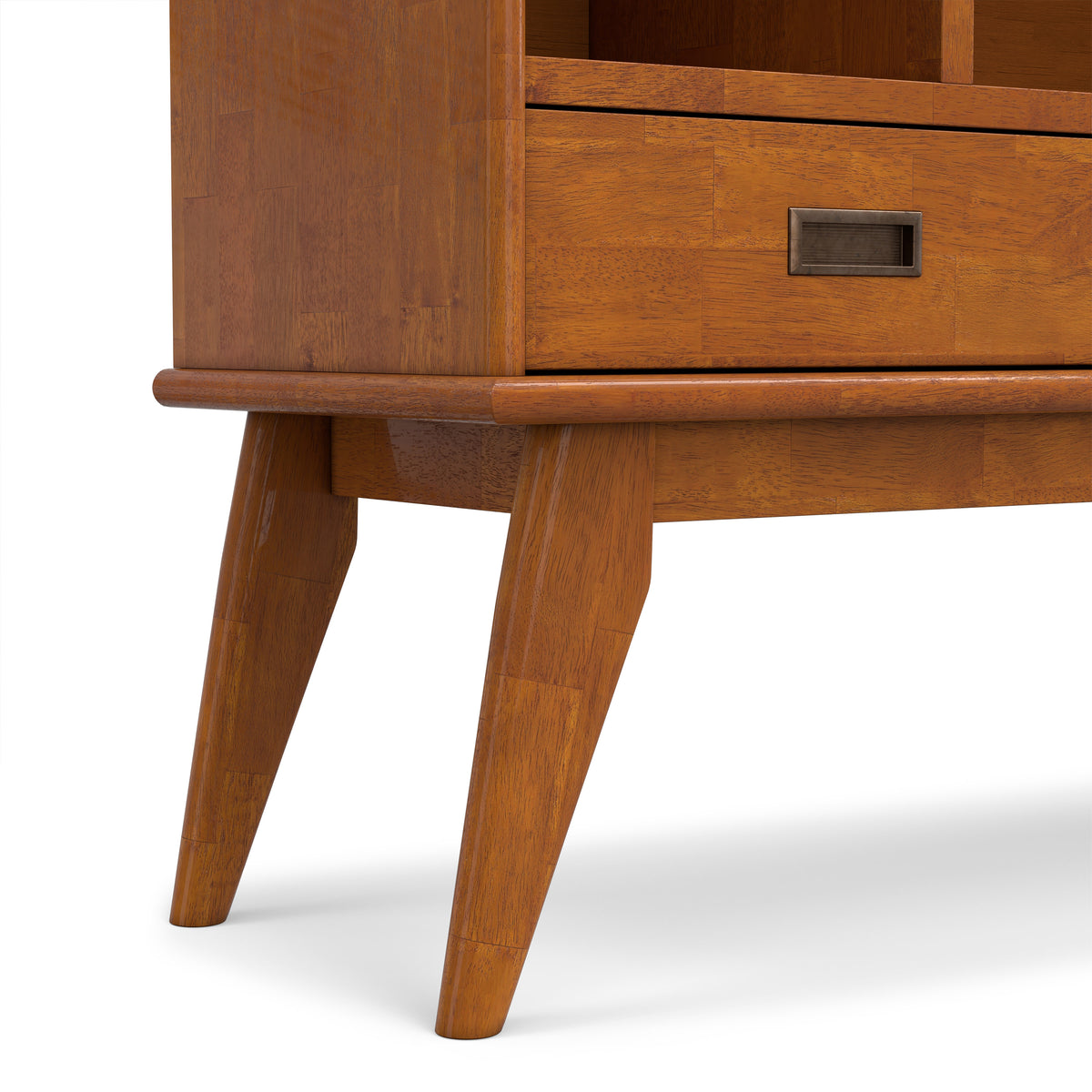 Teak Brown | Draper Wide Bookcase