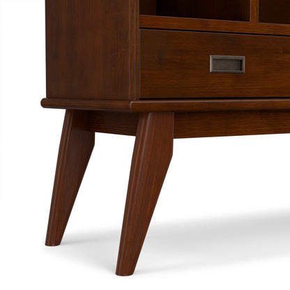 Medium Auburn Brown | Draper Wide Bookcase