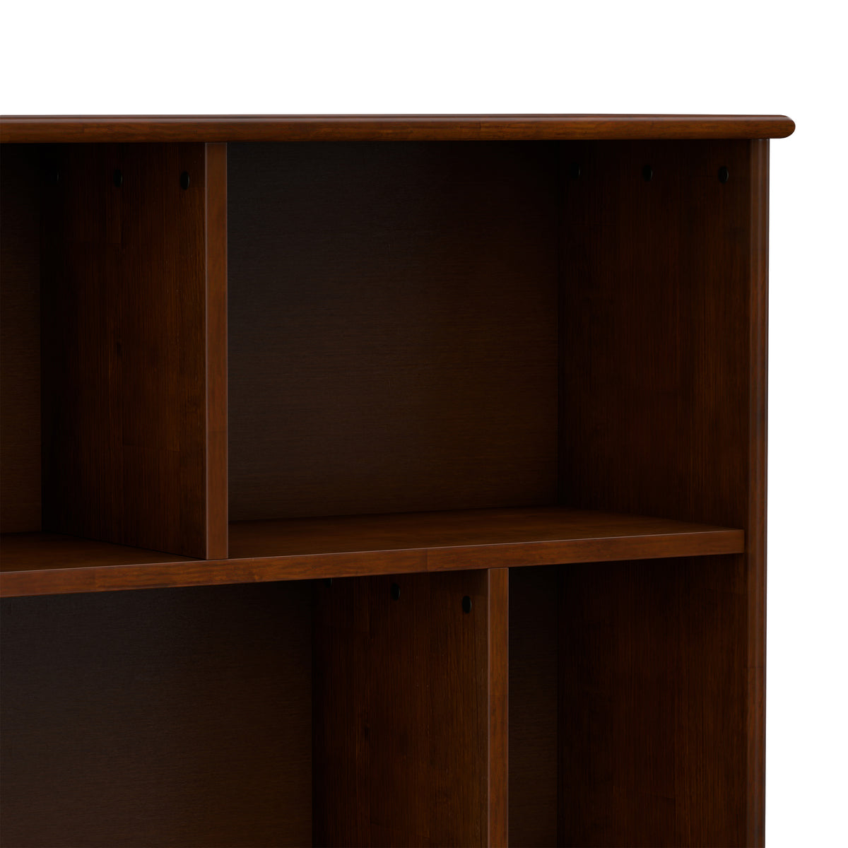 Medium Auburn Brown | Draper Wide Bookcase